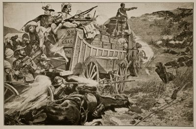 The Matabele War: Defending a Laager by Richard Caton Woodville junior